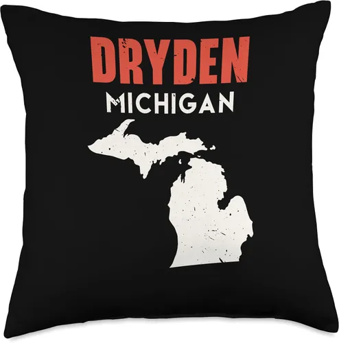 Miniatura 4 de Dryden Michigan USA State America Travel Michiganian Throw Pillow