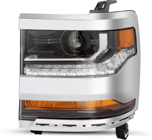 SOCKIR Conjunto de faros delanteros HID/Xenon para Chevy Silverado 1500/2019 Chevy Silverado 1500/2019 Chevy Silverado 1500 LD 2016 2017 2018 con