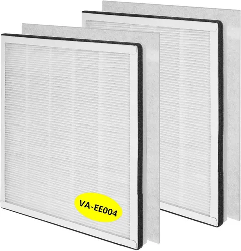 VA-EE004 - Filtro de repuesto, compatible con purificador de aire VAVA 3 en 1 VA-EE004, True HEPA y juego de filtros de carbón activado, paquete de 2