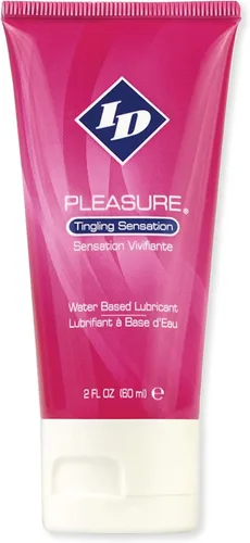 ID - Lubricante personal estimulante para el placer, 2.2 onzas líquidas, lubricante con sensación de hormigueo a base de agua con extractos