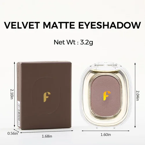 Miniatura 8 de Erinde Paleta de sombra de ojos mate marrón claro, alto pigmento, larga duración, color intenso, desnudos neutros desnudos mate prensado en polvo