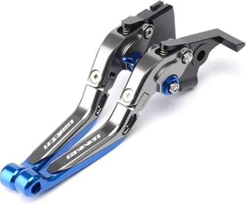 Miniatura 9 de Para Suzuki para GIXXER 250 SF 250SF 150 125 2020 2023 Accesorios de moto CNC ajustable palancas de freno de embrague plegables (color : negro)