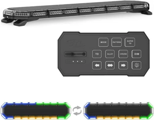 Miniatura 11 de SpeedTech Lights Super Takedown K-Force Elite 47 Barra de luz LED – 180 LED, 540 W montaje en techo advertencia de emergencia para policía, Ámbar