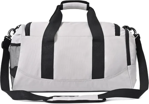 Miniatura 2 de MKPCW Bolsa deportiva para gimnasio con bolsillo húmedo y compartimento para zapatos bolsa de viaje para hombres y mujeres gris negro
