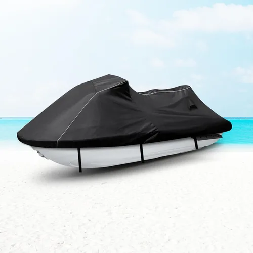Miniatura 14 de Funda impermeable para moto acuática, ajuste personalizado para Sea-doo Spark3up Spark Trixx 3up, 600D Oxford a prueba de rayos UV, remolcable