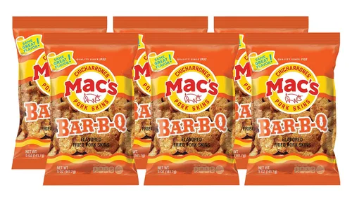 Miniatura 3 de Mac's Pieles de cerdo al rojo vivo, 5 onzas (paquete de 8)