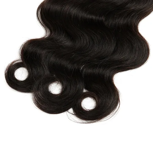 Miniatura 4 de Cabello humano ondulado a granel, 4 paquetes (7.05 oz) negro natural, 16, 18, 20, 22 pulgadas, sin trama, para caja sin costuras y trenzas bohemias