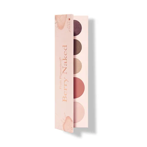 100% PURE Pretty Naked II - Paleta de maquillaje todo en uno, compacta 3 sombras de ojos, rubor, resaltador facial, desnudo natural pigmentado con