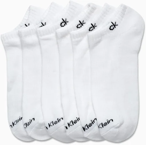 Miniatura 35 de Calvin Klein Calcetines para hombre, mezcla de algodón, acolchados, sin talla, forro de calcetines atléticos (6 unidades)