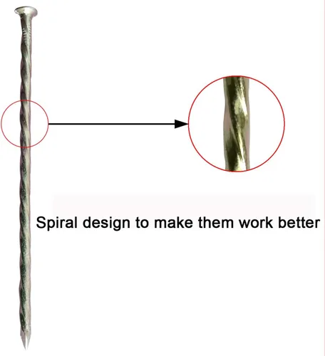 Miniatura 3 de Paquete de 70 picos galvanizados de 6 pulgadas, clavos de césped artificial resistentes para paisajismo, bordes de césped y césped artificial, 70