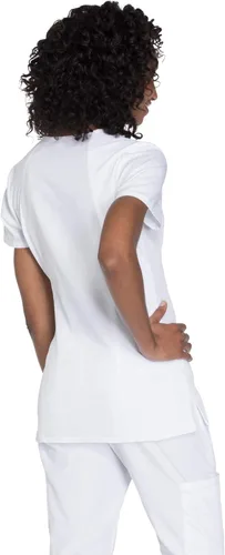 Miniatura 2 de Cherokee WW645 - Camiseta médica con cuello en V para mujer, moderna y clásica, con 3 bolsillos, lazo para instrumentos y tela resistente a