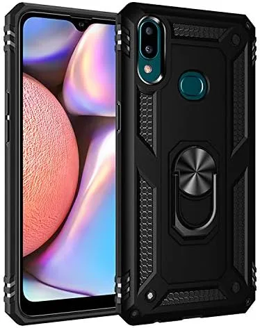 Funda compatible con Redmi Note 7 / Redmi 7, compatible con Xiaomi Redmi Note 7 / Redmi 7S / Note 7 Pro con soporte de anillo 2 en 1, funda negra