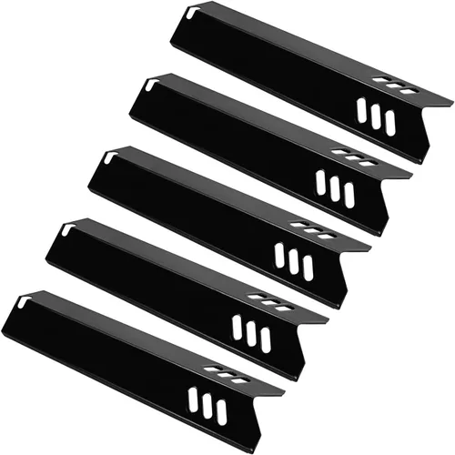 Unicook Cubiertas para quemadores de parrilla de 15 pulgadas de largo x 3.8 pulgadas de ancho, compatibles con Dyna-Glo DGF510SSP, DGF493BNP, placas
