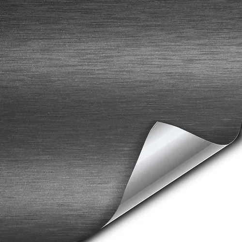 VViViD® XPO - Rollo de vinilo metálico cepillado gris oscuro para automóvil (1.49 pies x 5 pies)