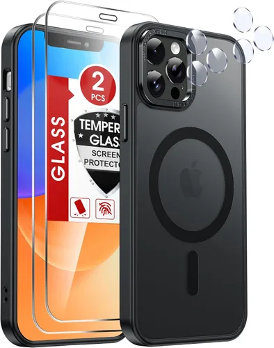 Miniatura 45 de LeYi Funda para iPhone XR: con protector de pantalla X2 + 2 funda para cámara [compatible con MagSafe] Funda protectora magnética i iphoneXR