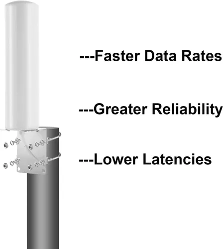 Miniatura 4 de Alta ganancia 10dBi SMA macho banda ancha 3G/4G LTE módems, enrutadores y potenciadores de celda Antena de montaje fijo omnidireccional al aire