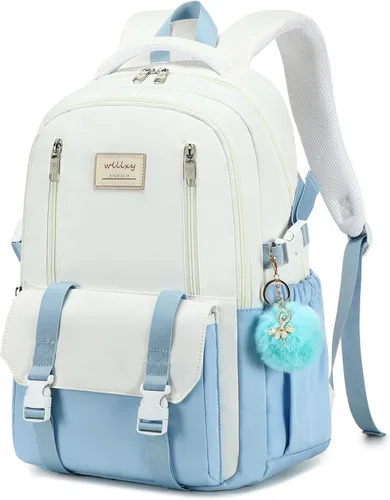 Caoroky knight Mochila de viaje para laptop para mujeres y niñas, mochila de escuela primaria y secundaria, mochilas universitarias, mochila Azul