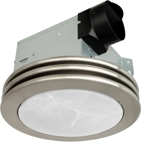 Akicon Ventilador de escape con luz, ultra silencioso de 80 CFM 2.0 Sones Ventilación Ventilador de baño con luz, luz LED seleccionable de 3000