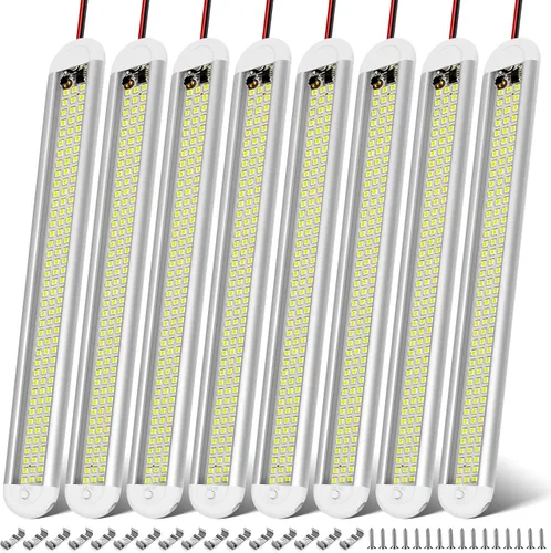 Miniatura 11 de CT CAPETRONIX - Barra de luz interior LED de 12 V, 120 LED, 1500 lúmenes, 8 W, CC, 12 voltios, con interruptor de encendido/apagado, para remolque