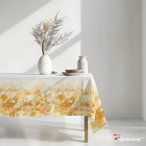 Miniatura 4 de Golden Beach - Mantel desechable de 4 piezas, manteles rectangulares de plástico de alta calidad para cumpleaños, baby shower, aniversario, fiesta