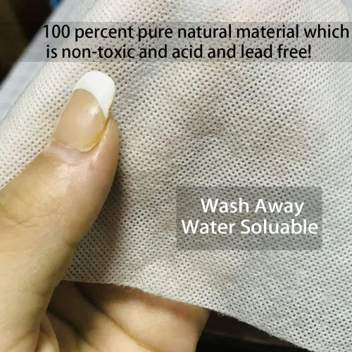 Miniatura 2 de Estabilizador soluble en agua para respaldo y cobertura de bordado (rollo de 15 pulgadas x 25 yardas), estabilizadores de bordado Seneme de 1.5