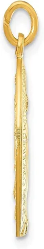 Miniatura 2 de Auriga Fine Jewelry Colgante de plata de ley 925 y medalla milagrosa chapada en oro de 24 quilates (L-0.987in, W-0.533in), regalo para mujer, Metal