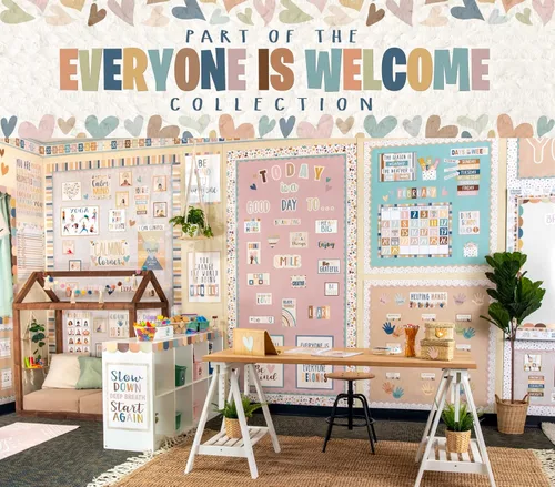 Miniatura 5 de Teacher Created Resources Everyone is Welcome - Borde recto enrollado con puntos pintados (TCR8912)