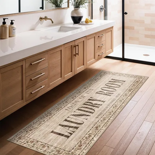 Miniatura 70 de RUUGME Alfombra Pasillera Lavable 2'6x12 - Alfombra de Pasillo con Respaldo Antideslizante Alfombras Resistentes a Manchas para Sala de Estar