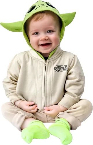Miniatura 5 de Star Wars Mandalorian Grogu Zip-Up Hoodie for Toddler Size Adorable and Cozy Little Kids Jacket with Baby Yoda Face & Ear