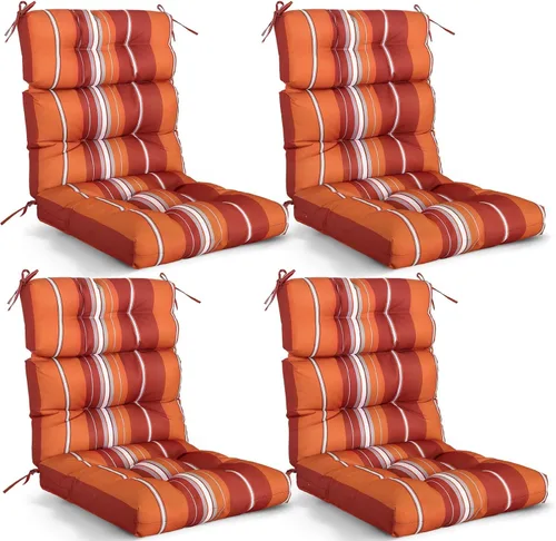 Miniatura 43 de EAGLE PEAK Cojín Acolchado para Silla de Patio con Respaldo Alto para Exteriores/Interiores, Juego de 1, 46'' x 22'', Azul Claro