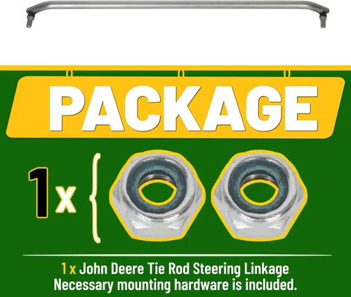 Miniatura 7 de HECASA Varilla de dirección compatible con John Deere GT225 GT235 GT235E GT245 GX255 LX280 LX289 Reemplazo para AM133800 +2 tuercas de seguridad
