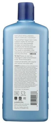 Miniatura 2 de Andalou Naturals Champú que desafía la edad con células madre de argán, fortalece el cuidado del cabello para cabello adelgazante, opaco o débil