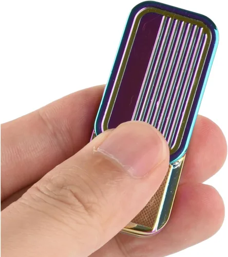 Miniatura 7 de Juguetes de metal para adultos EDC Fidget Slider magnético TDAH Juguetes para adultos para ansiedad y estrés aliviar el autismo, accesorios de Morado