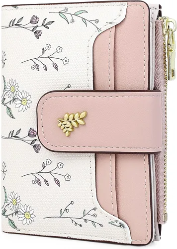Miniatura 7 de Farcauo Cartera para Mujer delgada con Flores Kawaii, Carteras para Mujeres, Cartera Linda y delgada para Mujeres, Contemporáneo