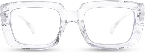 Miniatura 13 de Oprah Style - Lentes de lectura para mujer, de gran tamaño, con bloqueo de luz azul, para lectura de computadora con bisagra de resorte