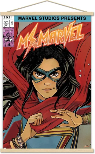 Miniatura 14 de Trends International Marvel Ms. Marvel - Póster de pared de cómic, 34 pulgadas de largo x 22.4 W, versión premium sin marco