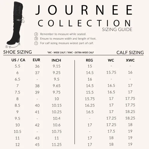 Miniatura 5 de Journee Collection Botas Kaison de cuero vegano con cremallera sobre la rodilla y tacón de bloque para mujer regular y ancha