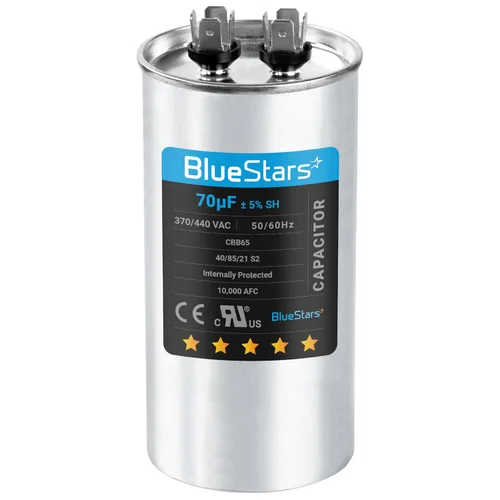 Miniatura 21 de [Listado UL] BlueStars 10 uF ± 5% MFD 370/440V CBB65 CBB65A Pieza de Repuesto de Capacitor de Arranque y Funcionamiento Ovalado - Capacitores