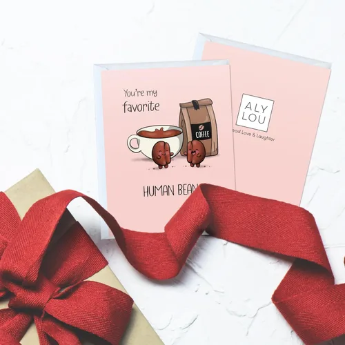 Miniatura 3 de Tarjeta de aniversario y cumpleaños divertida – Tarjeta de felicitación graciosa hecha a mano, en blanco por dentro, linda y perfecta para parejas