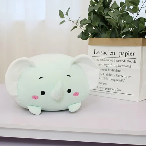 Miniatura 8 de Lindo mini elefante de peluche cilíndrico elefante de peluche, juguetes de peluche, regalos para niños y amantes o decoración del hogar, 8 pulgadas