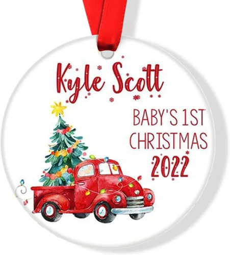 Miniatura 28 de Mountains Baby - Adorno de Navidad para bebé, adorno de Navidad personalizado para bebé, adorno de aventura espera para bebé, adorno navideño
