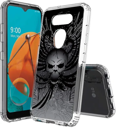 Miniatura 8 de Compatible con LG Aristo 5, funda transparente impresa, a prueba de golpes, arañazos, compatible con LG Phoenix 5/Fortune 3/Tribute Monarch/Risio 4