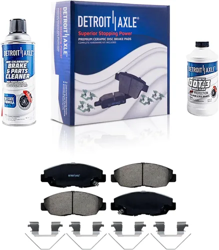 Miniatura 17 de Detroit Axle - Pastillas de freno de cerámica delanteras Reemplazo de pinza de freno derecha para Dodge Ram 1500 Dakota, Ram 1500 Classic - Juego