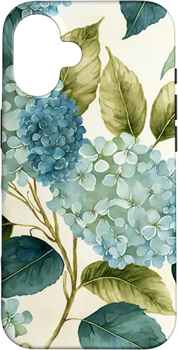 Miniatura 31 de Watercolor Shabby Chic Blue Hydrangeas Flower Case for iPhone 17