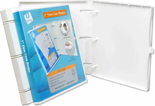 Miniatura 18 de UniKeep Carpeta de 3 anillos – La carpeta está totalmente cerrada, disponible en blanco, transparente o negro y en diferentes tamaños de lomo