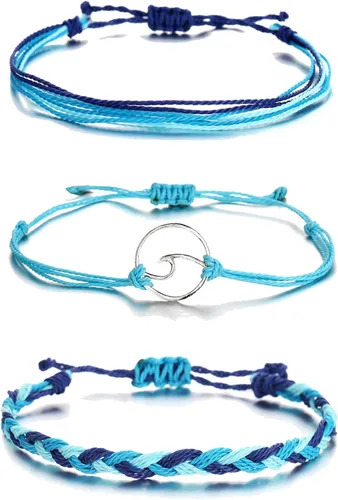 Miniatura 7 de Pulsera envolvente de cuero turquesa, pulseras de cuentas en capas para mujer, pulseras de plumas multicapa, pulsera bohemia occidental para mujer
