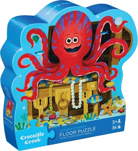 Miniatura 25 de Crocodile Creek Rompecabezas de Piso de 36 Piezas - Rompecabezas de Piso Divertidos para Niños de 3 a 5 Años - Caja con Forma Resistente para Amigos