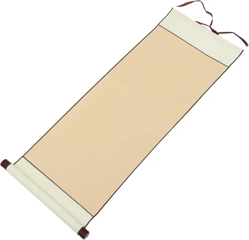 Caligrafía china en blanco pergaminos colgantes de dibujo rollos de papel oficina colgante de pared en blanco pergaminos 1 pieza dorado