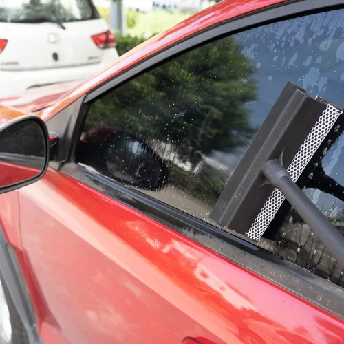 Miniatura 4 de Matthew - Escobilla multiusos para ventanas con paño de microfibra de alta calidad, esponja de limpieza para parabrisas de automóvil y escobilla
