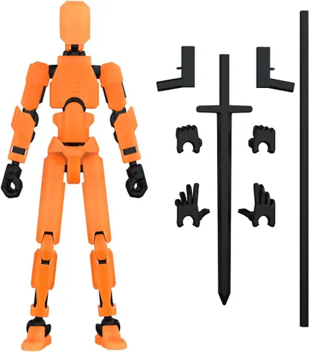 Miniatura 8 de MerryXD Figura de acción de Titan 13, figura de acción Lucky 13, figura de acción T13, figura de acción impresa en 3D con múltiples articulaciones